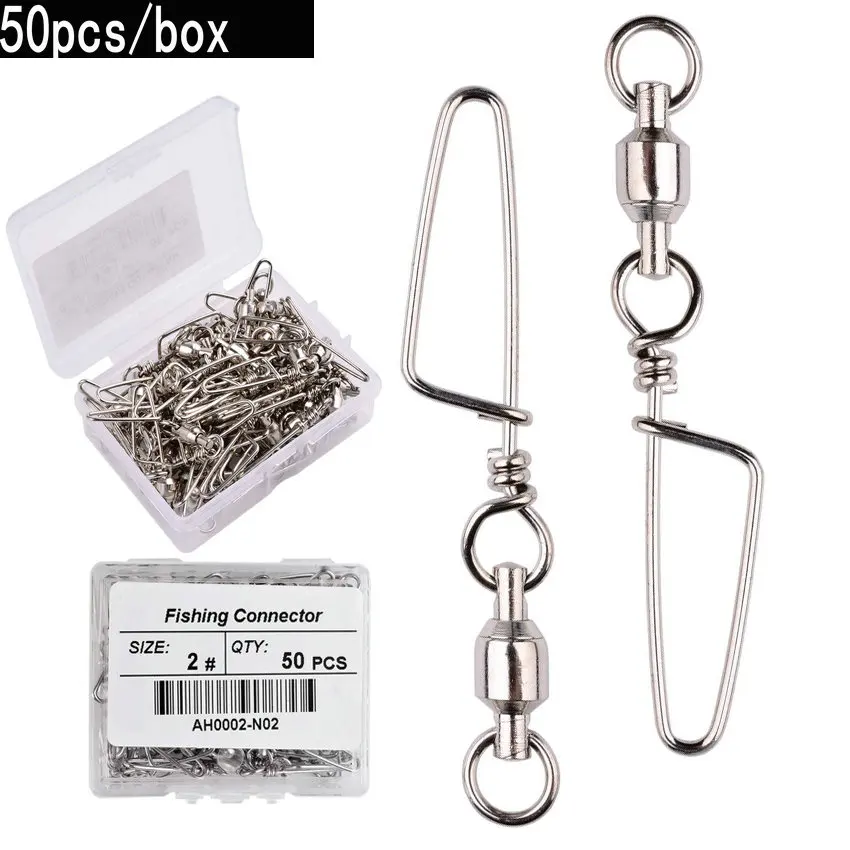 Fishing Equipment Used - 50 szt. Krętlik z łożyskiem kulkowym