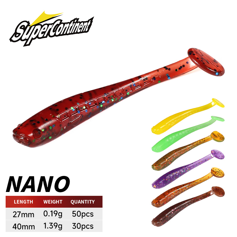 Fishing Equipment Kit - Superkontynent miękka przynęta nowa minnow 4cm/30szt