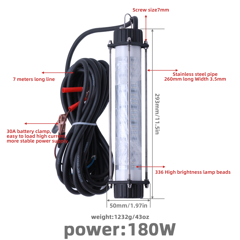 1 szt. Mocna podwodna lampa wę – Fishing Equipment Used recenzja i cena