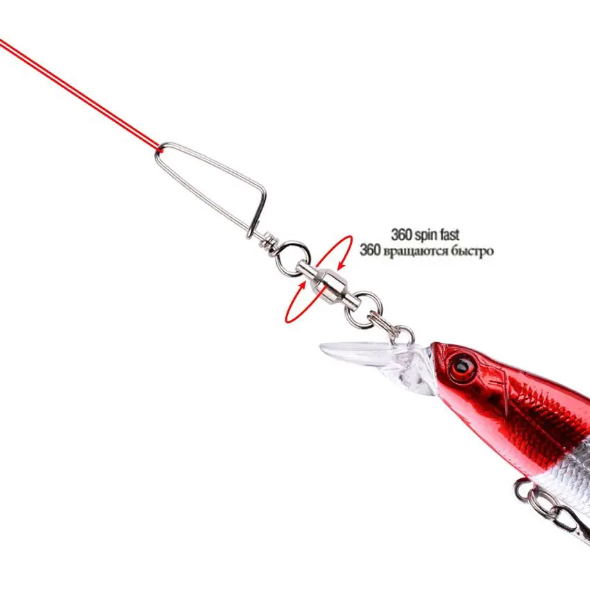 50 szt. Krętlik z łożyskiem ku – Fishing Equipment Used recenzja i cena